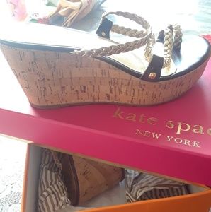 SOLD *** SOMEWHERE ELSE ***SPADE WEDGE SANDALS